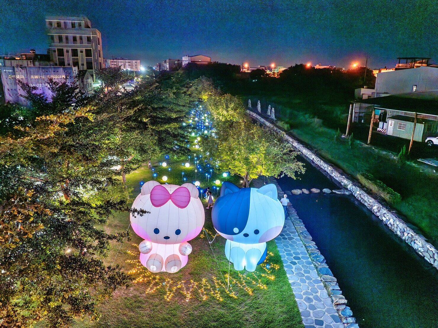 2025 鹿港小鎮光影藝術節 LINE FRIENDS minini 河濱光影
